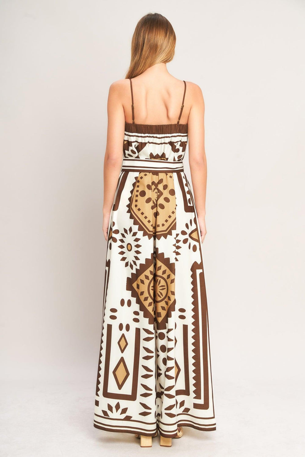 Earthy Elegance Boho Woven Jumpsuit from KADOU Boutique