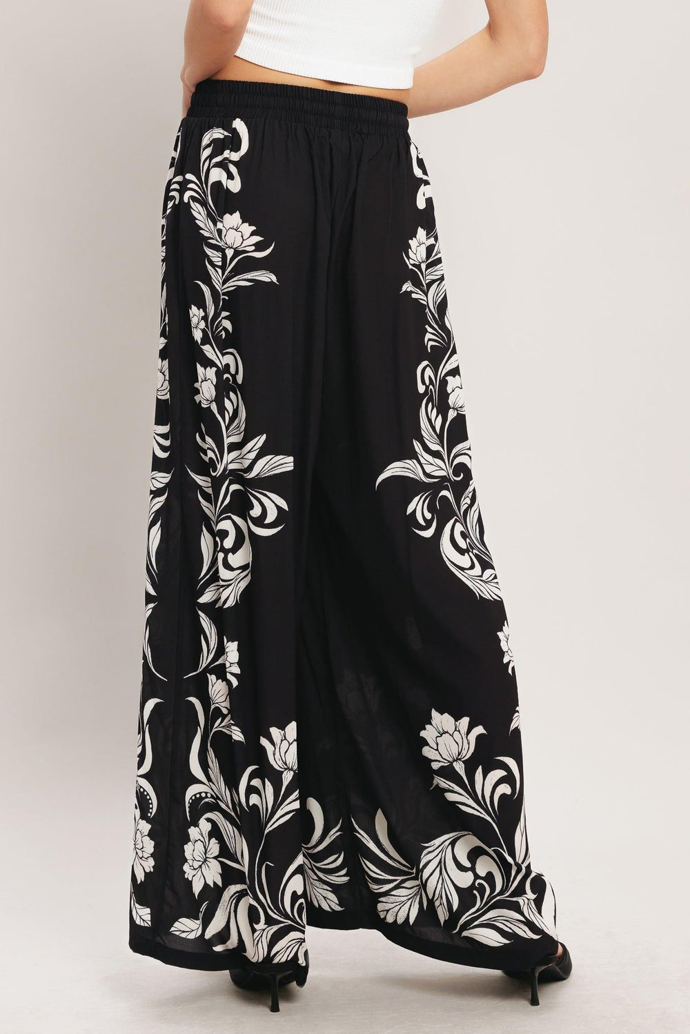 Black Riviera Woven Pants from KADOU Boutique