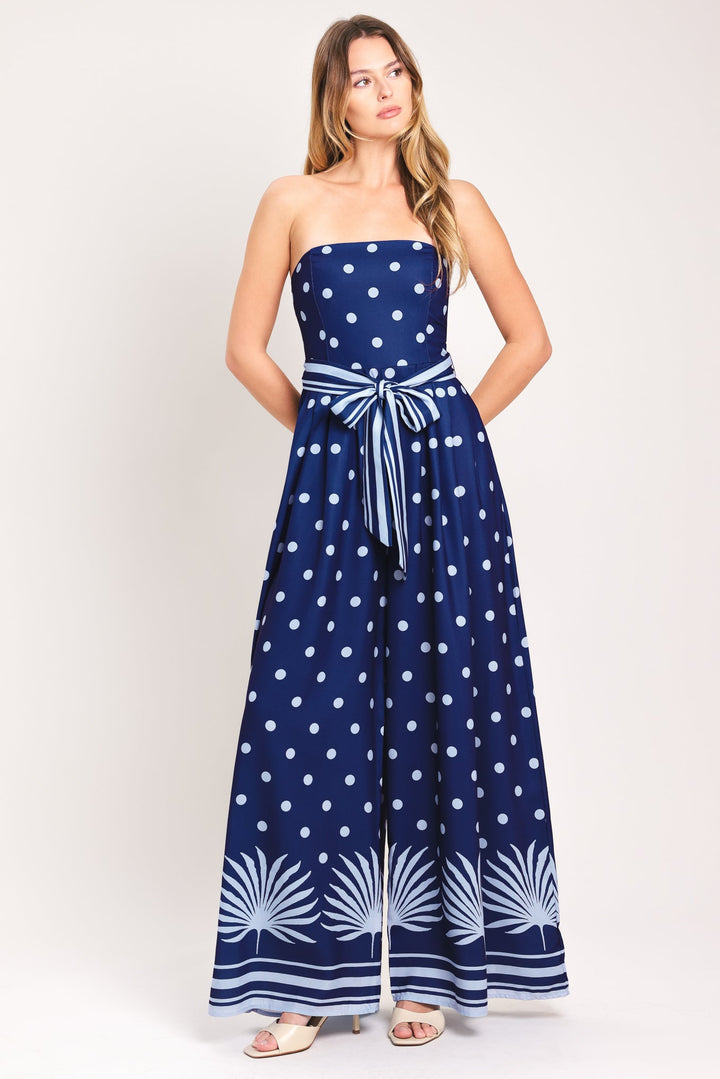 Coastal Sway Woven Jumpsuit from KADOU Boutique