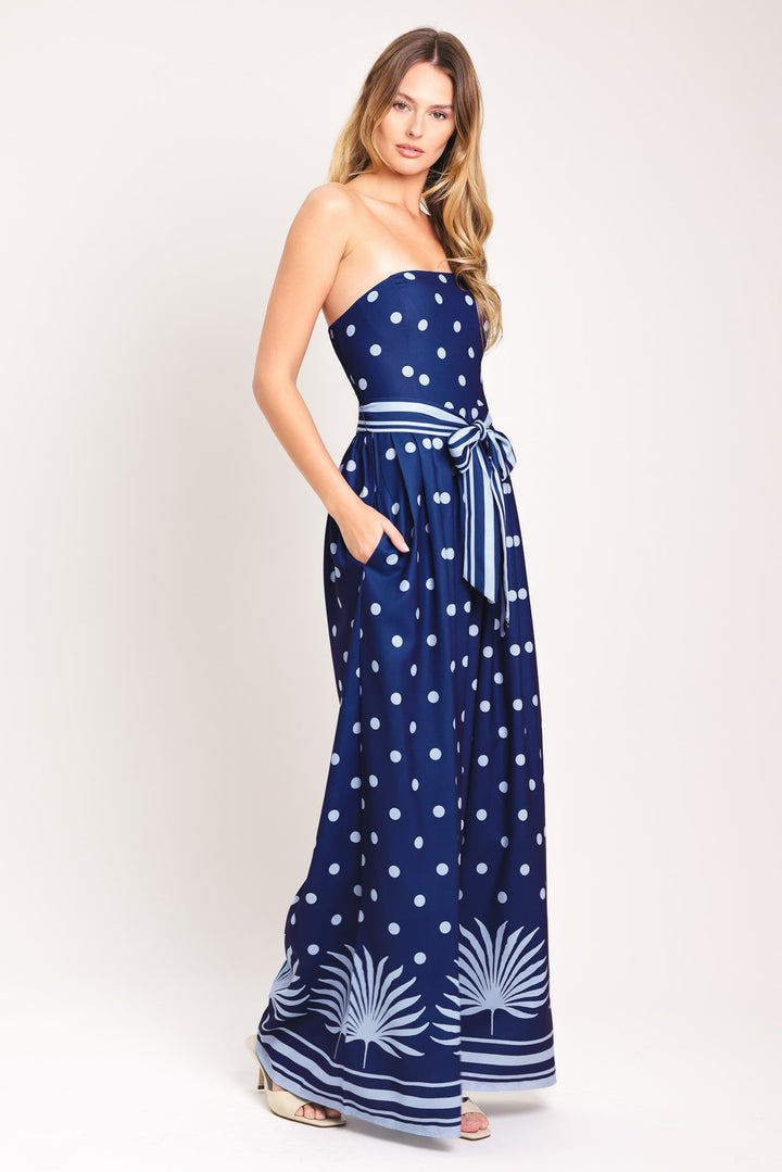 Coastal Sway Woven Jumpsuit from KADOU Boutique