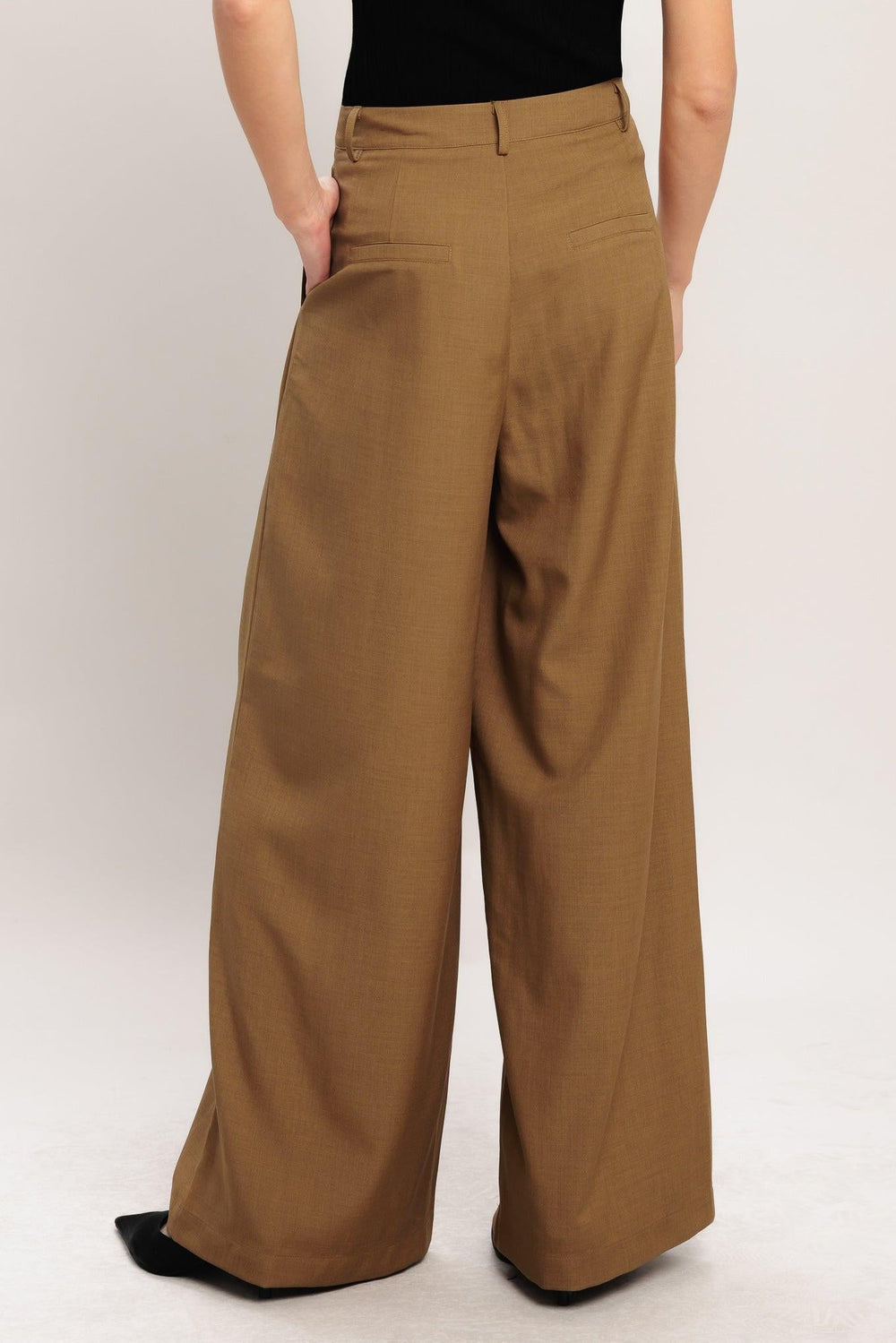 Umber Flow Woven Wide Leg Pants from KADOU Boutique