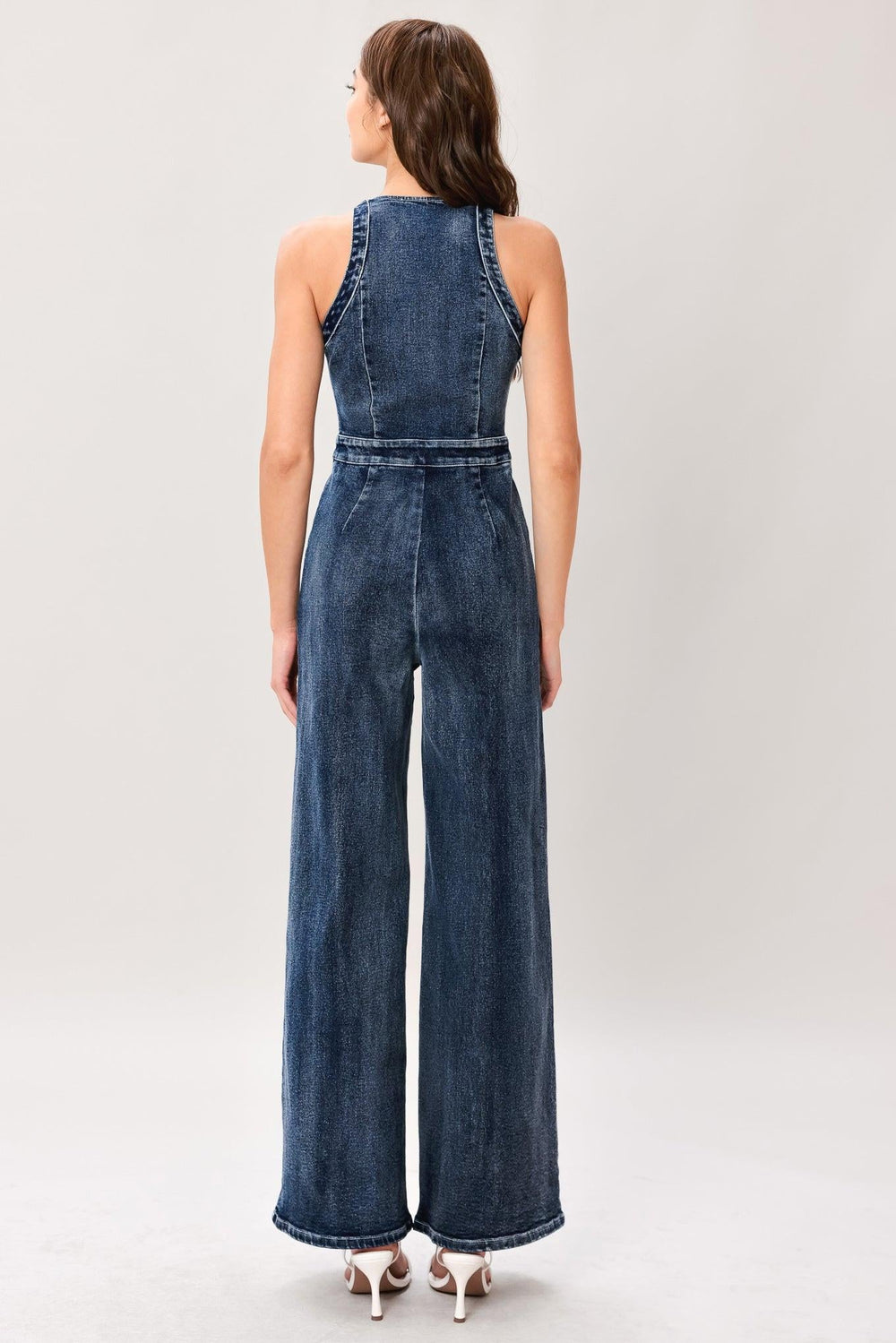 Cool Structure Denim Jumpsuit from KADOU Boutique
