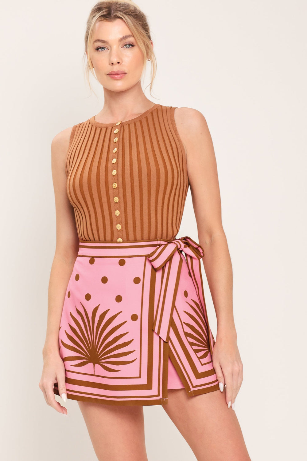 Vintage Resort Woven Skort from KADOU Boutique