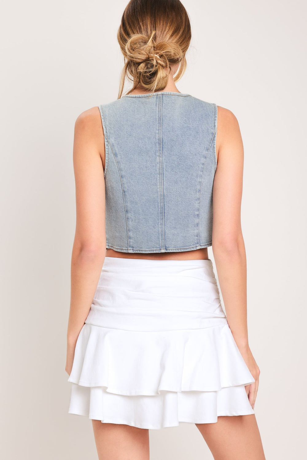 Cloud Frill Woven Skort from KADOU Boutique