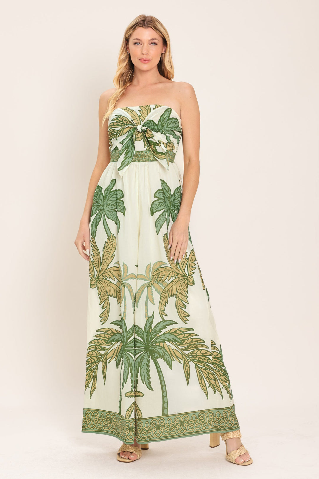 Palm Society Woven Jumpsuit from KADOU Boutique