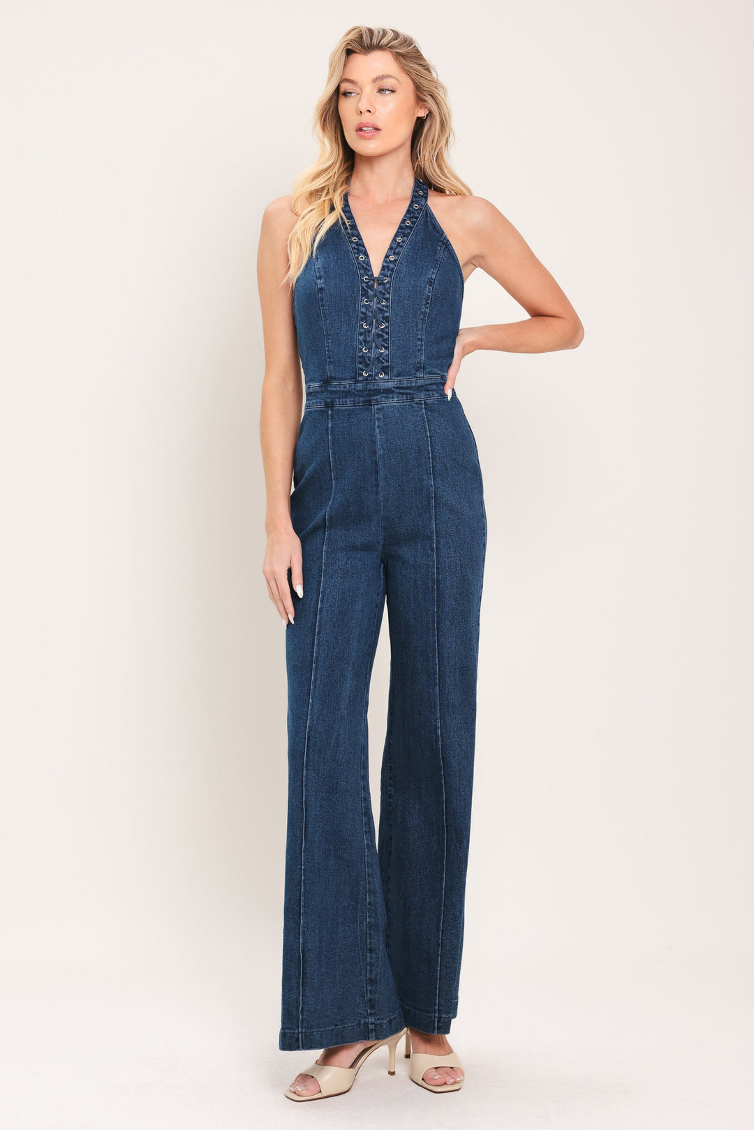 Blue Reverie Denim Jumpsuit from KADOU Boutique