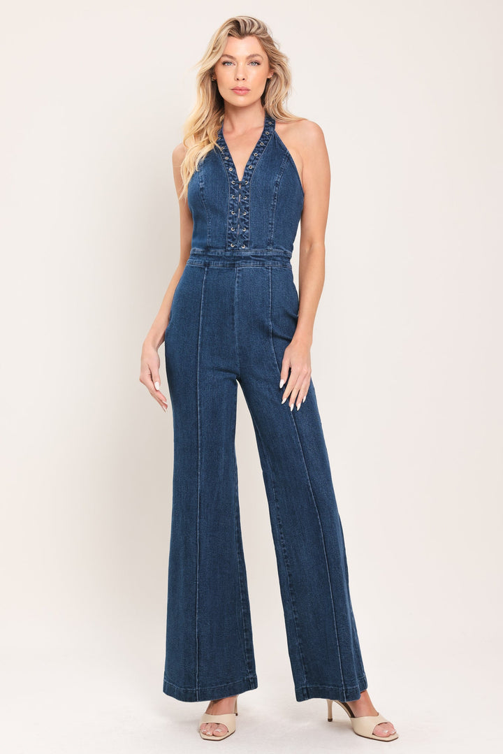 Blue Reverie Denim Jumpsuit from KADOU Boutique