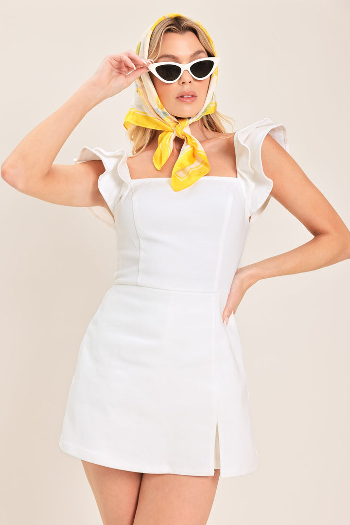 Champagne &amp; Pearls Woven Romper from KADOU Boutique