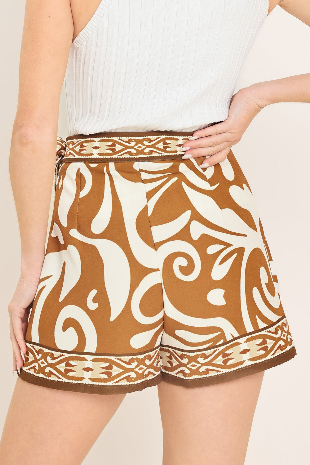 Amalfi Coast Woven Skort from KADOU Boutique