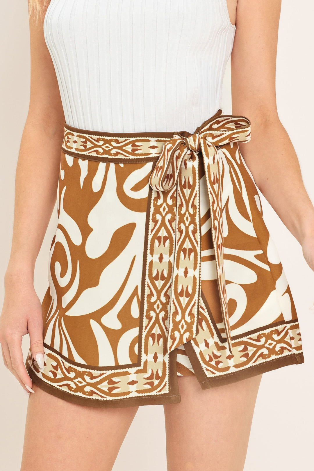 AMALFI COAST WOVEN SKORT