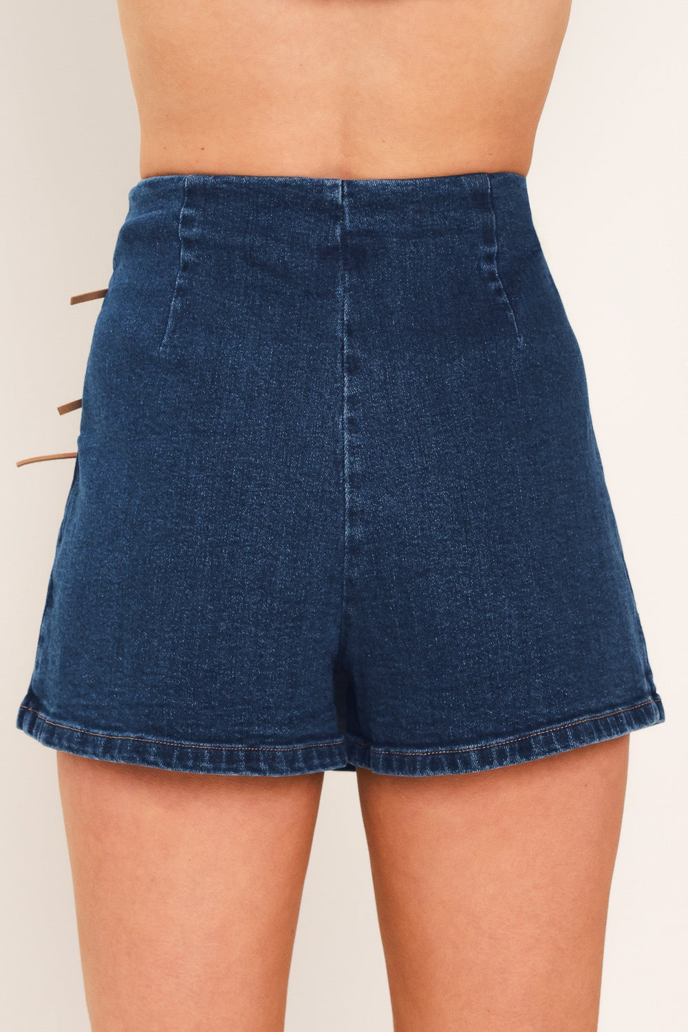 Retro Café Denim Skort from KADOU Boutique