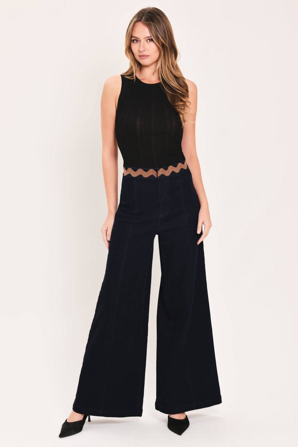 Evening Tide Denim Pants from KADOU Boutique