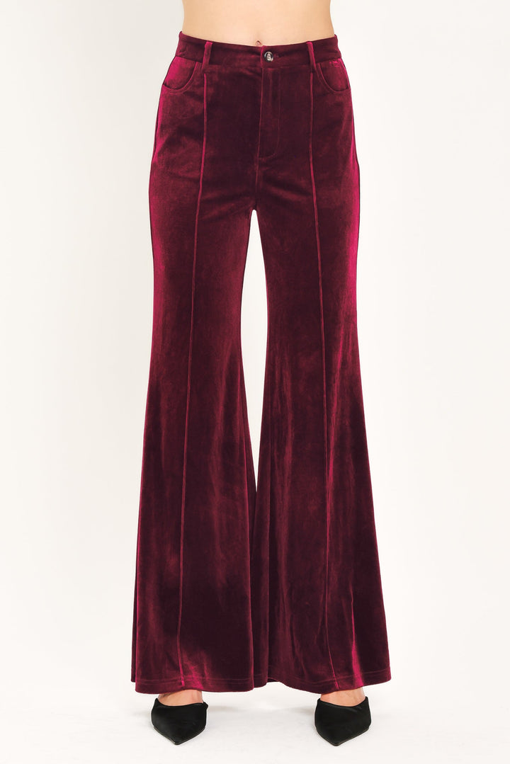 BORDEAUX EDGE BURGUNDY TAILORED PANTS
