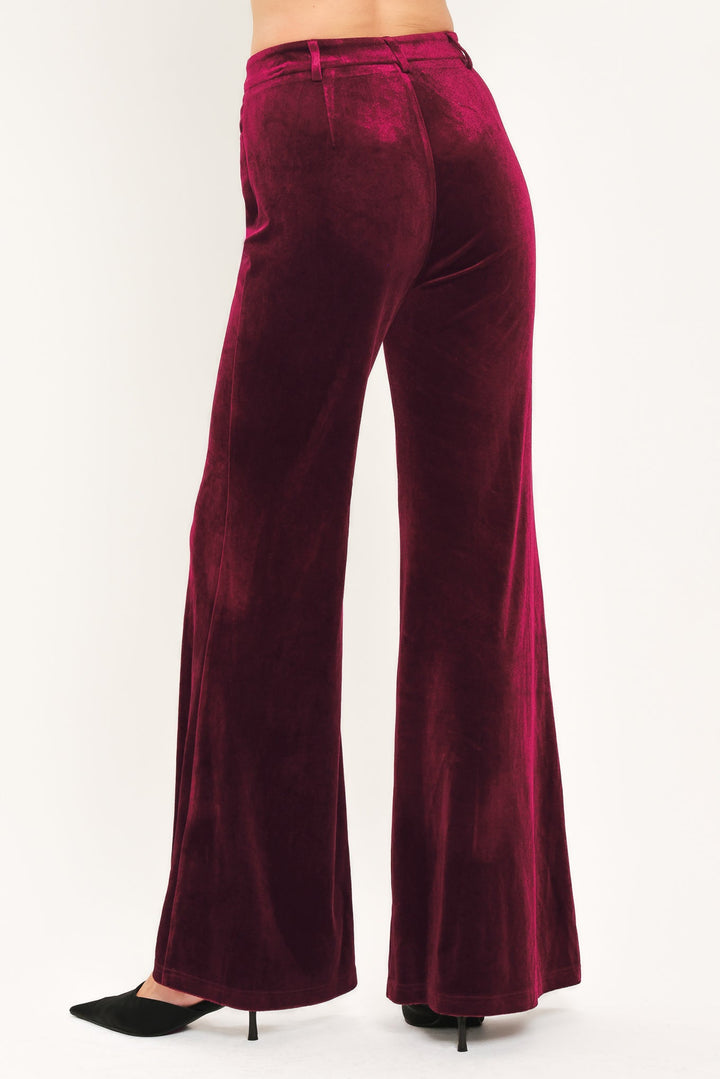 BORDEAUX EDGE BURGUNDY TAILORED PANTS