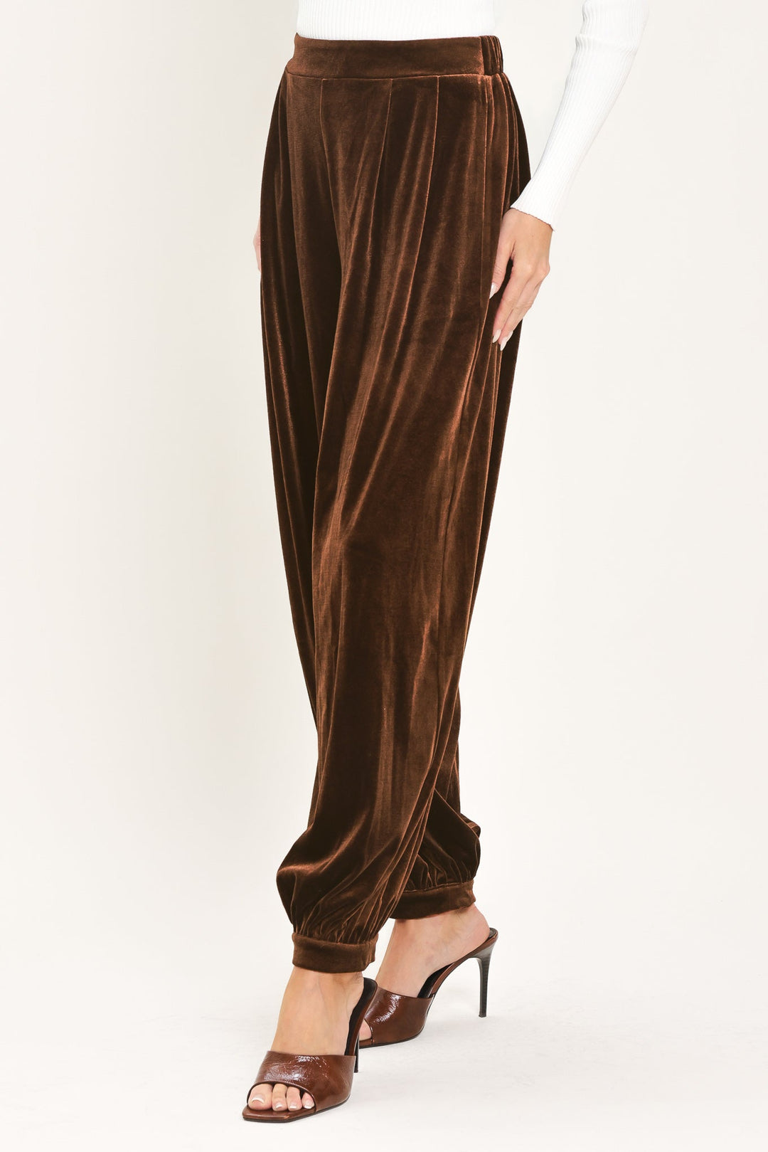 COCOA CITY BROWN TAILORED PANTS