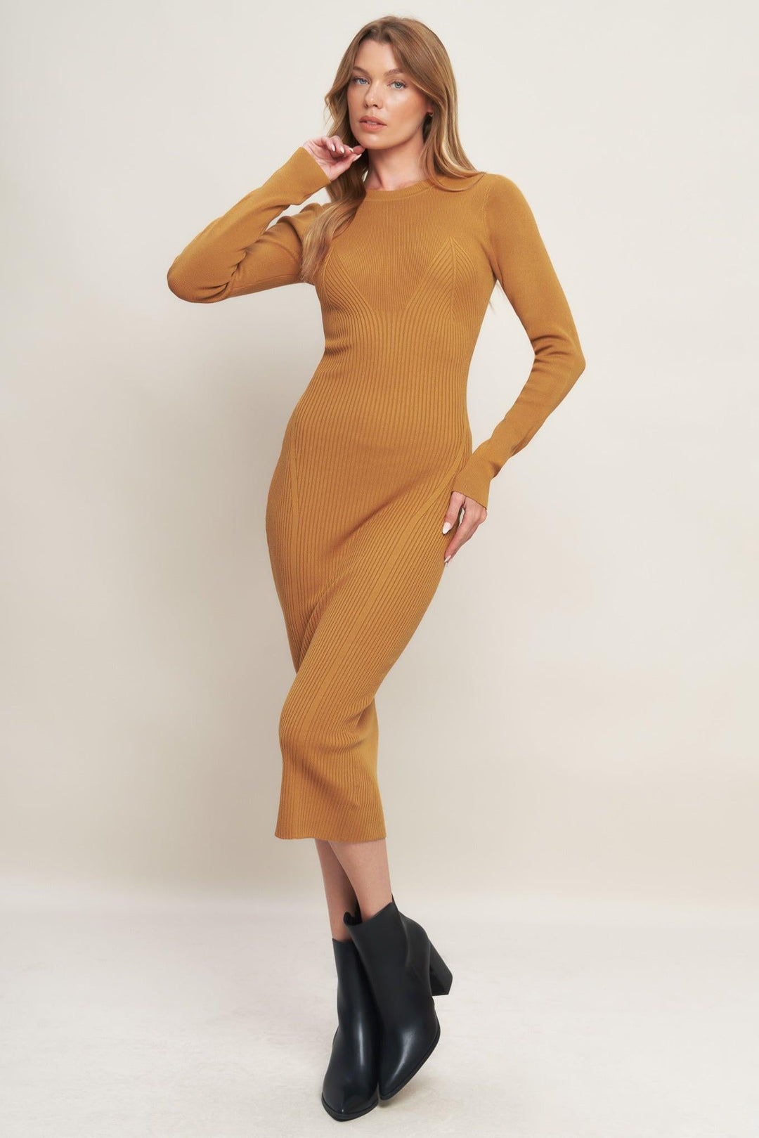 Be with You Sweater Midi Dress from KADOU Boutique