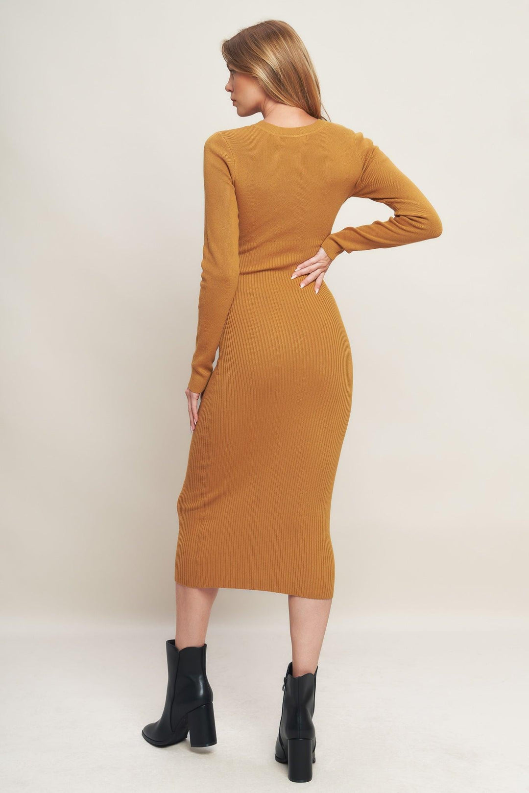 Be with You Sweater Midi Dress from KADOU Boutique