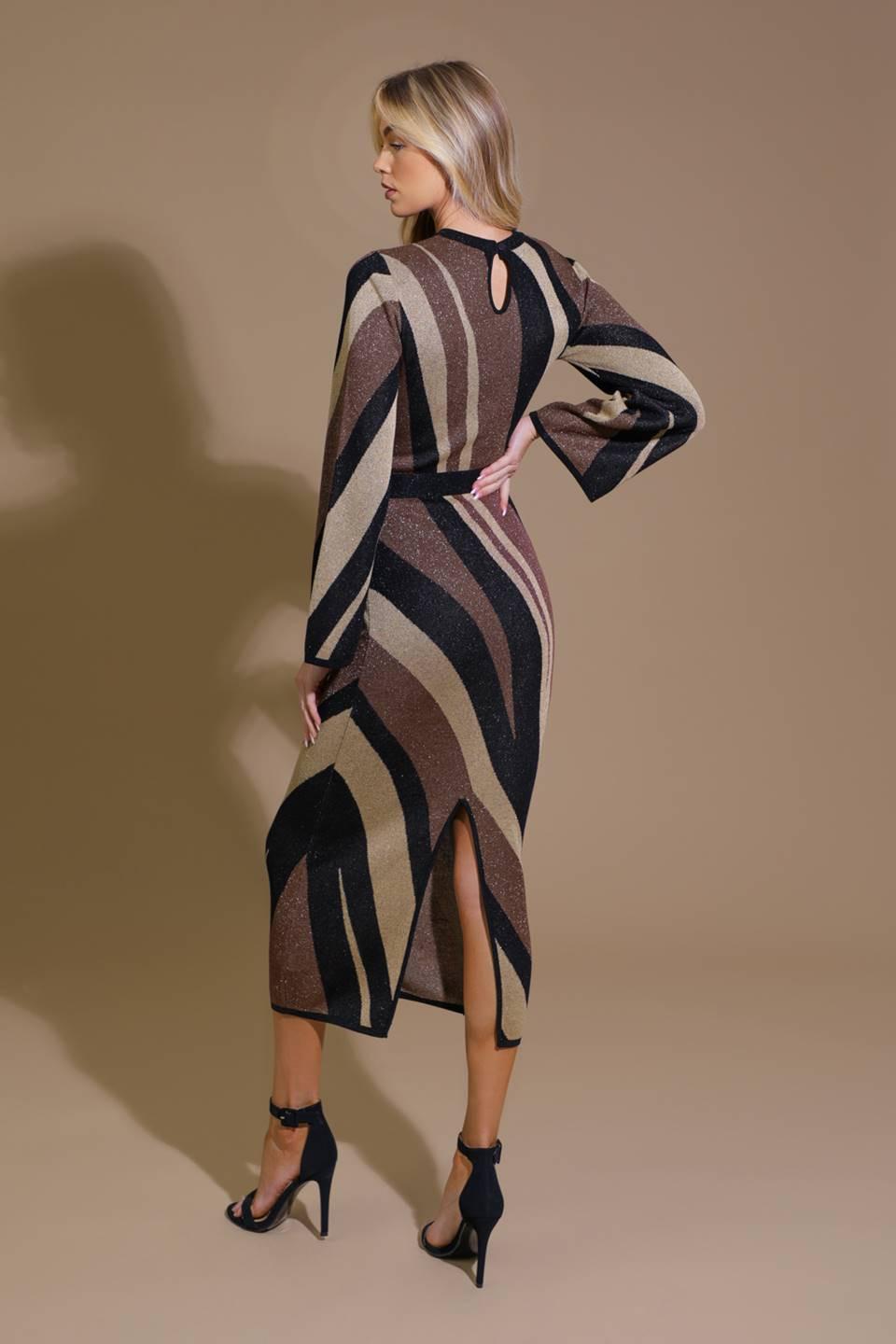 Put On a Smile Midi Sweater Dress from KADOU Boutique