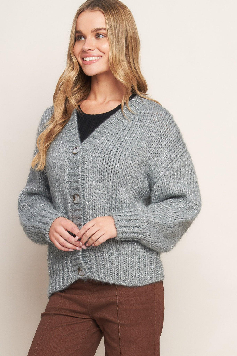 Weekend Warmth Sweater Knit Cardigan from KADOU Boutique