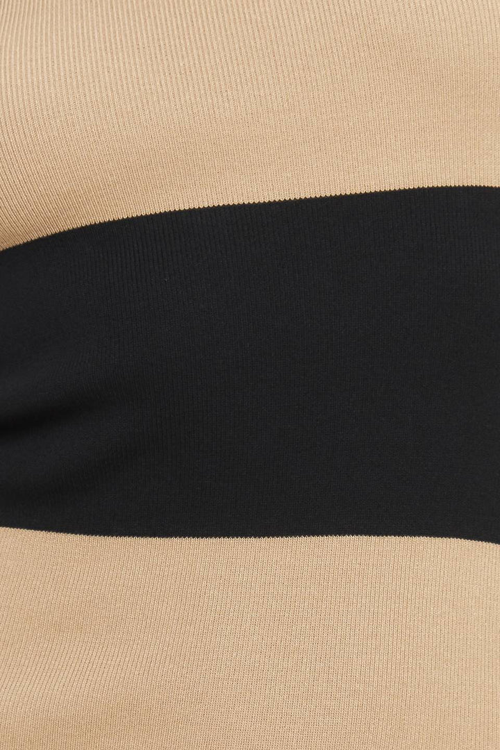 ESPRESSO &amp; CREAM SWEATER KNIT MIDI DRESS