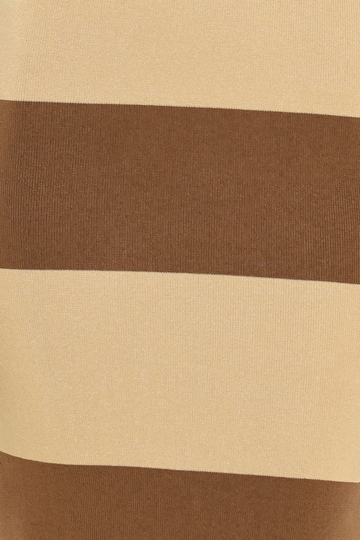ESPRESSO &amp; CREAM SWEATER KNIT MIDI DRESS