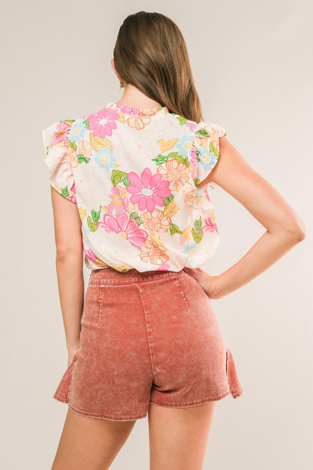 Feeling Fabulous Woven Top from KADOU Boutique