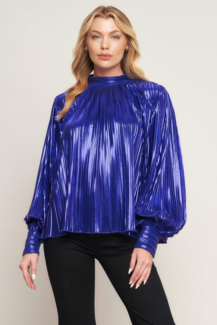 PRETTY COMPANION WOVEN FOILED TOP