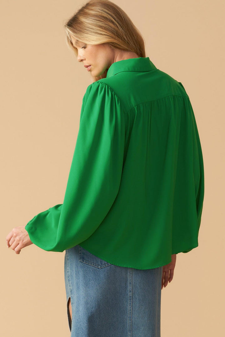 Comfortable Charm Woven Top from KADOU Boutique
