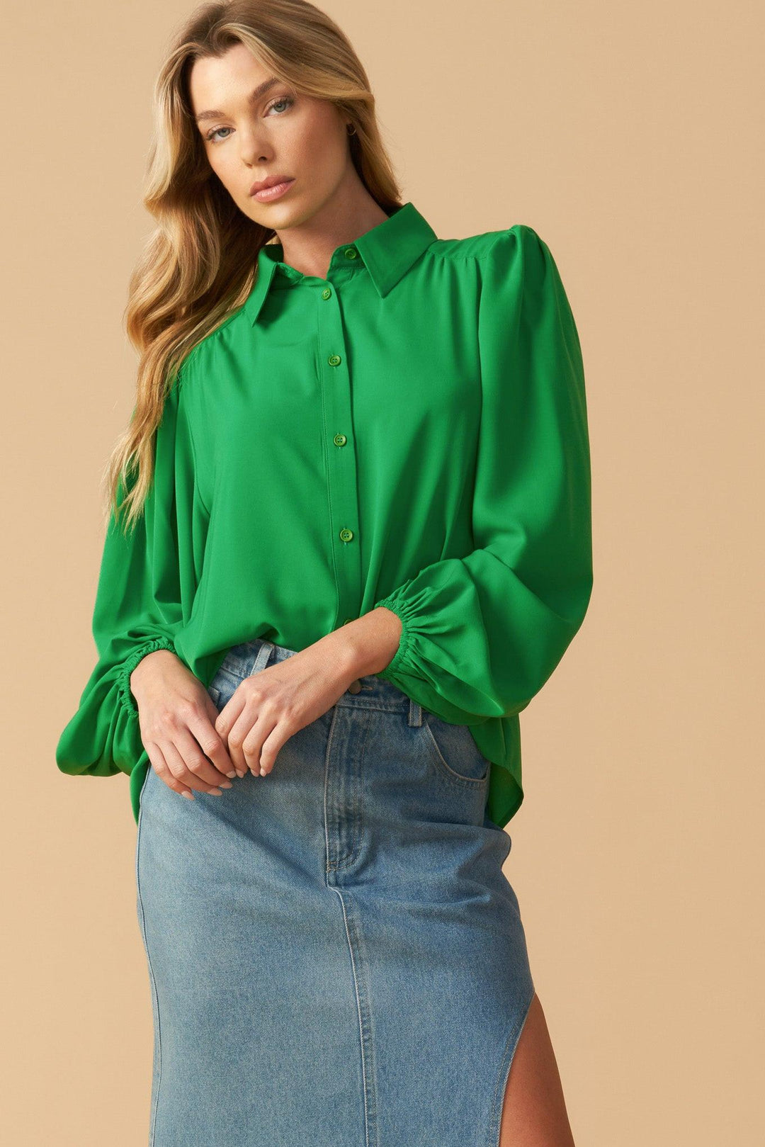 Comfortable Charm Woven Top from KADOU Boutique
