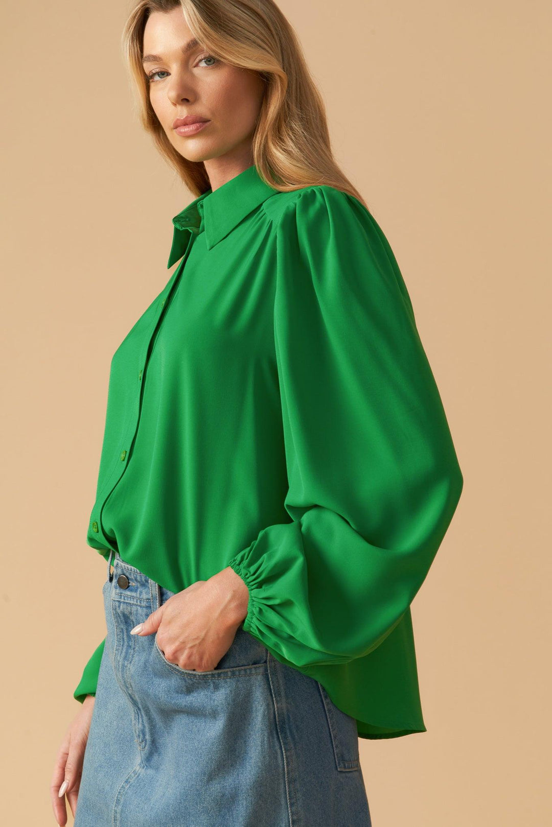 Comfortable Charm Woven Top from KADOU Boutique