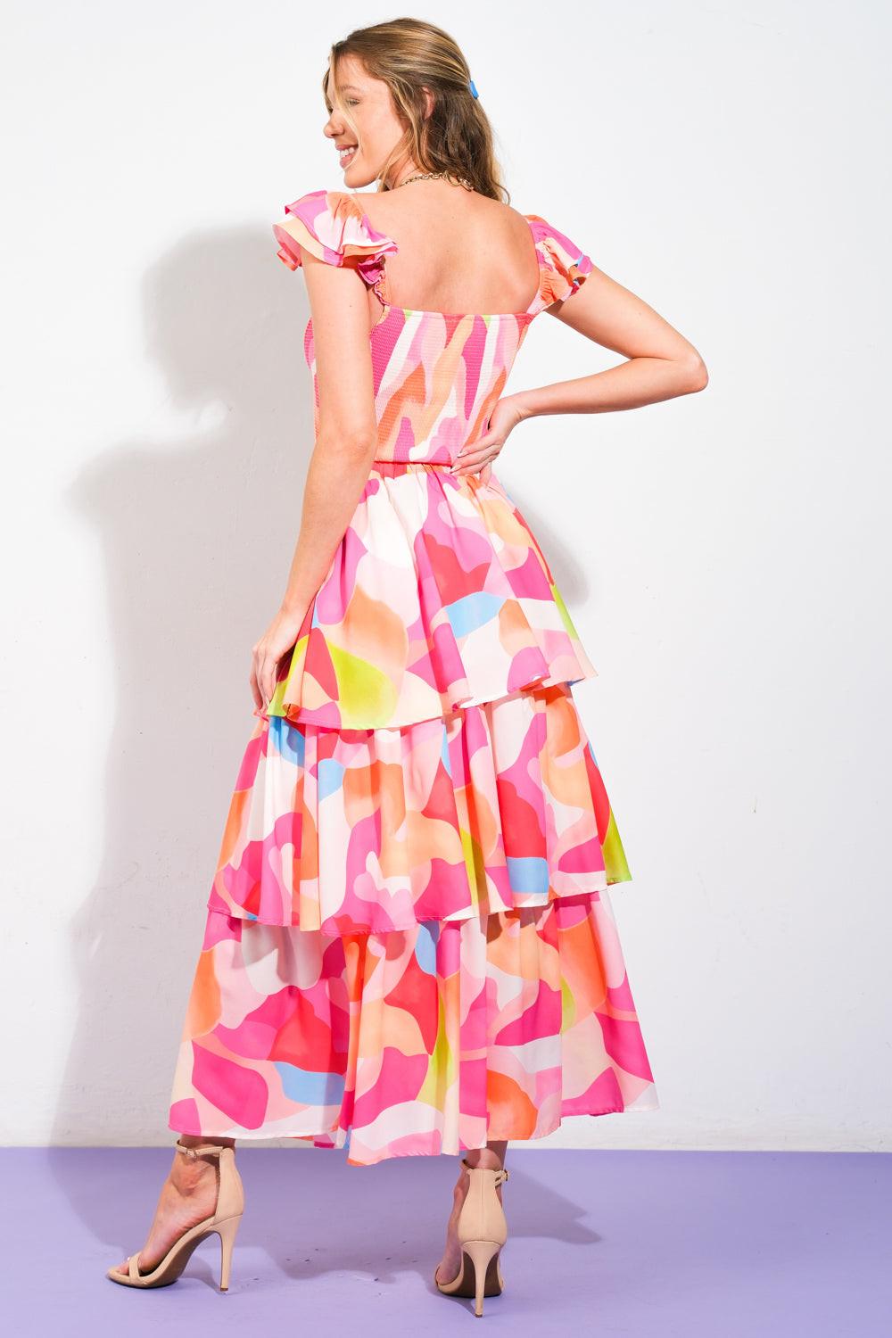 Absolute Edge Pink Woven Top and Skirt from KADOU Boutique