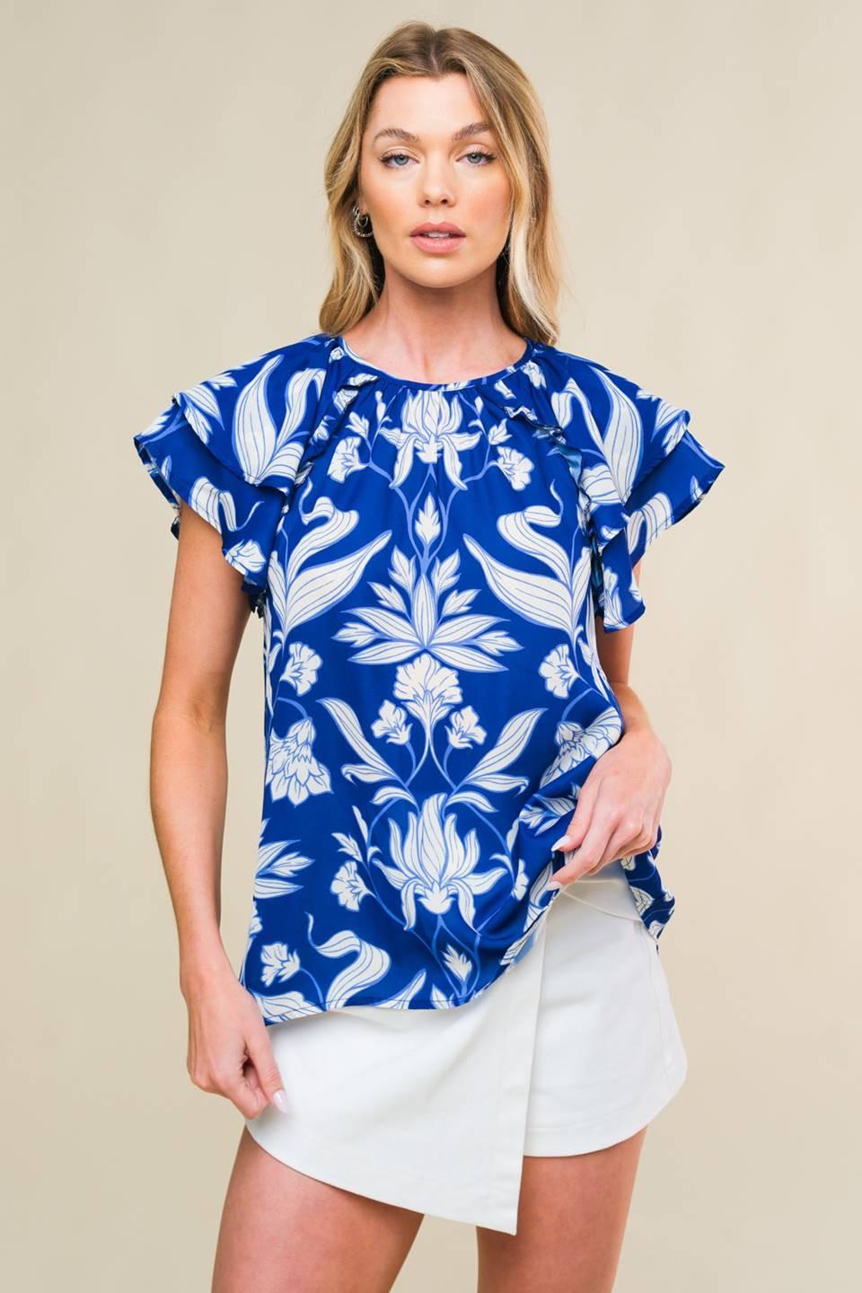Into the Sky Woven Top from KADOU Boutique