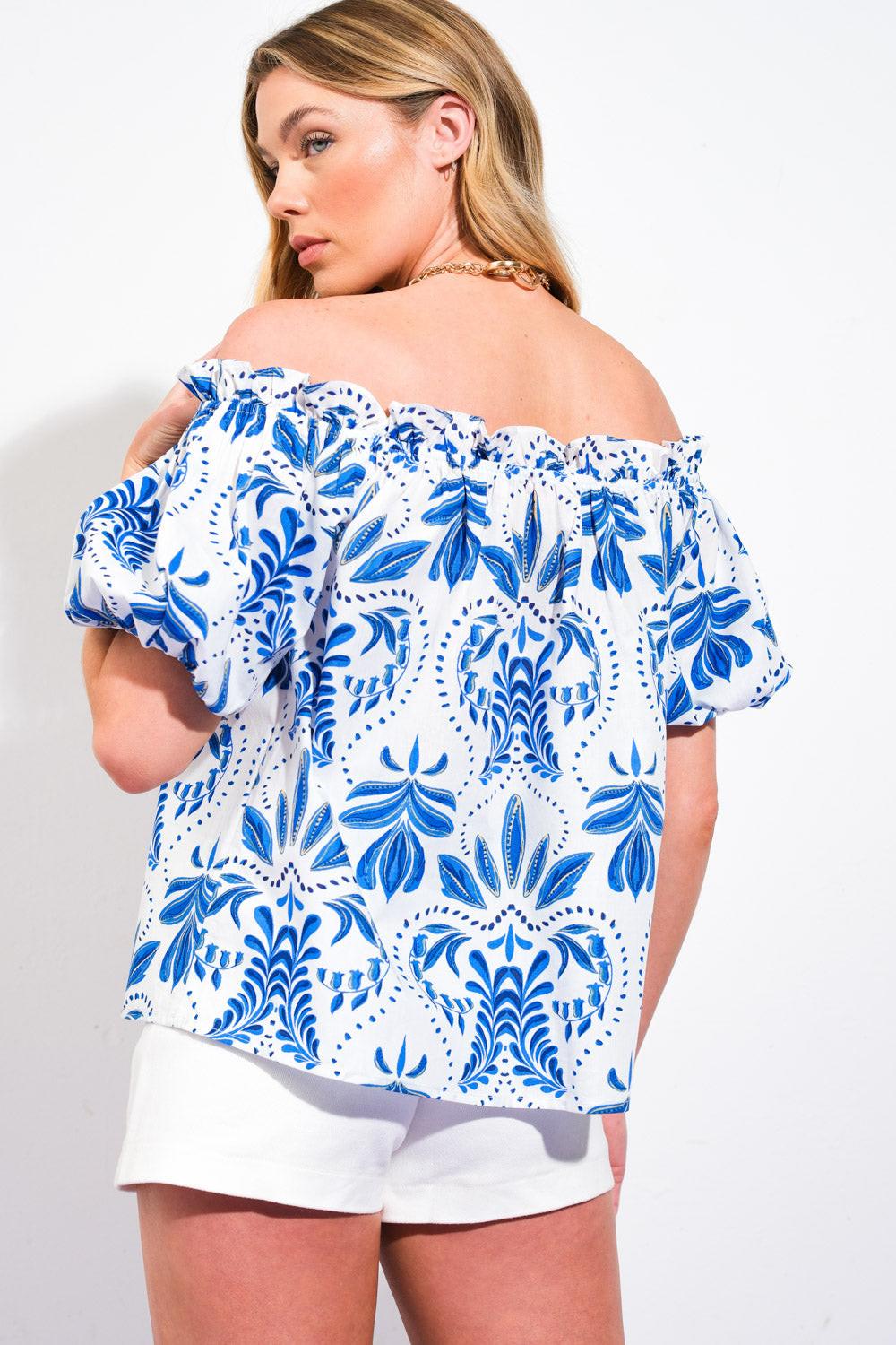 Divide and Contour Woven Top from KADOU Boutique