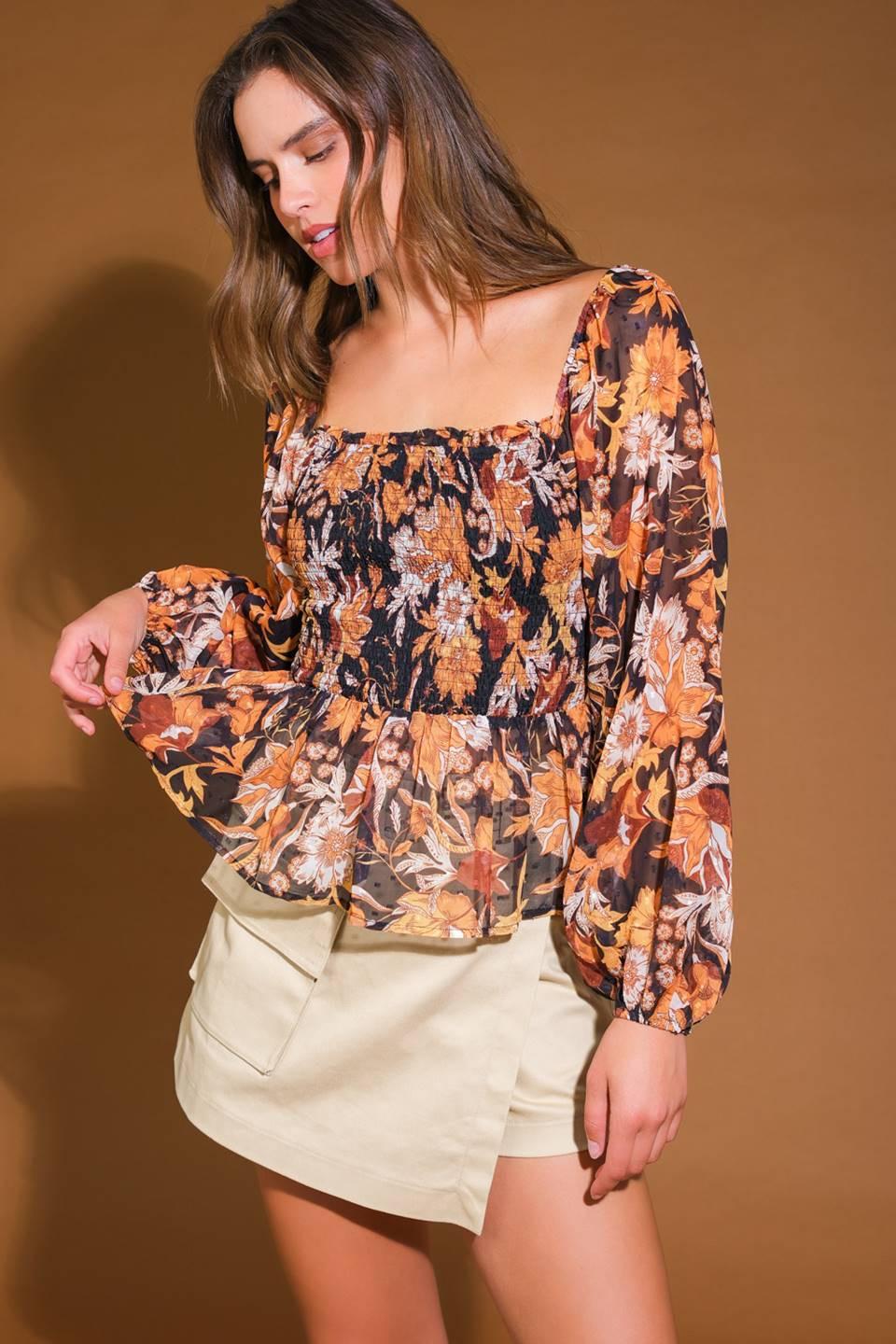Beaming Perfection Woven Top from KADOU Boutique
