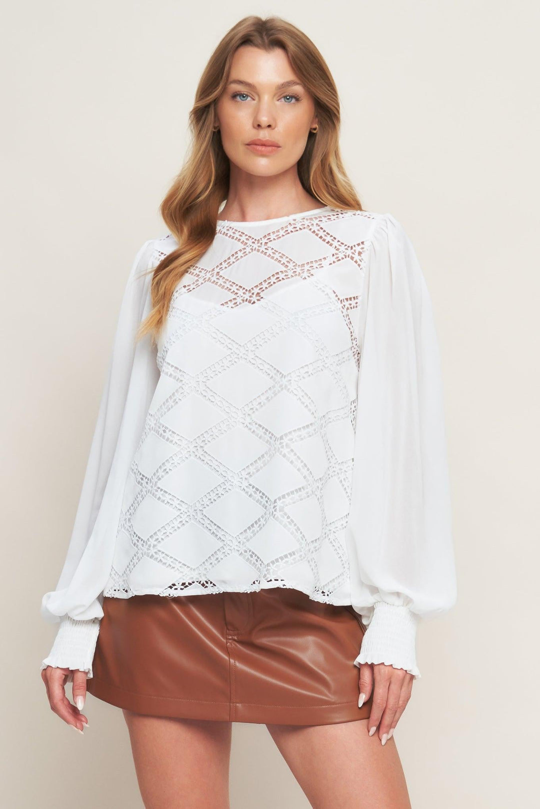 Weekend Wanderer Woven Top from KADOU Boutique