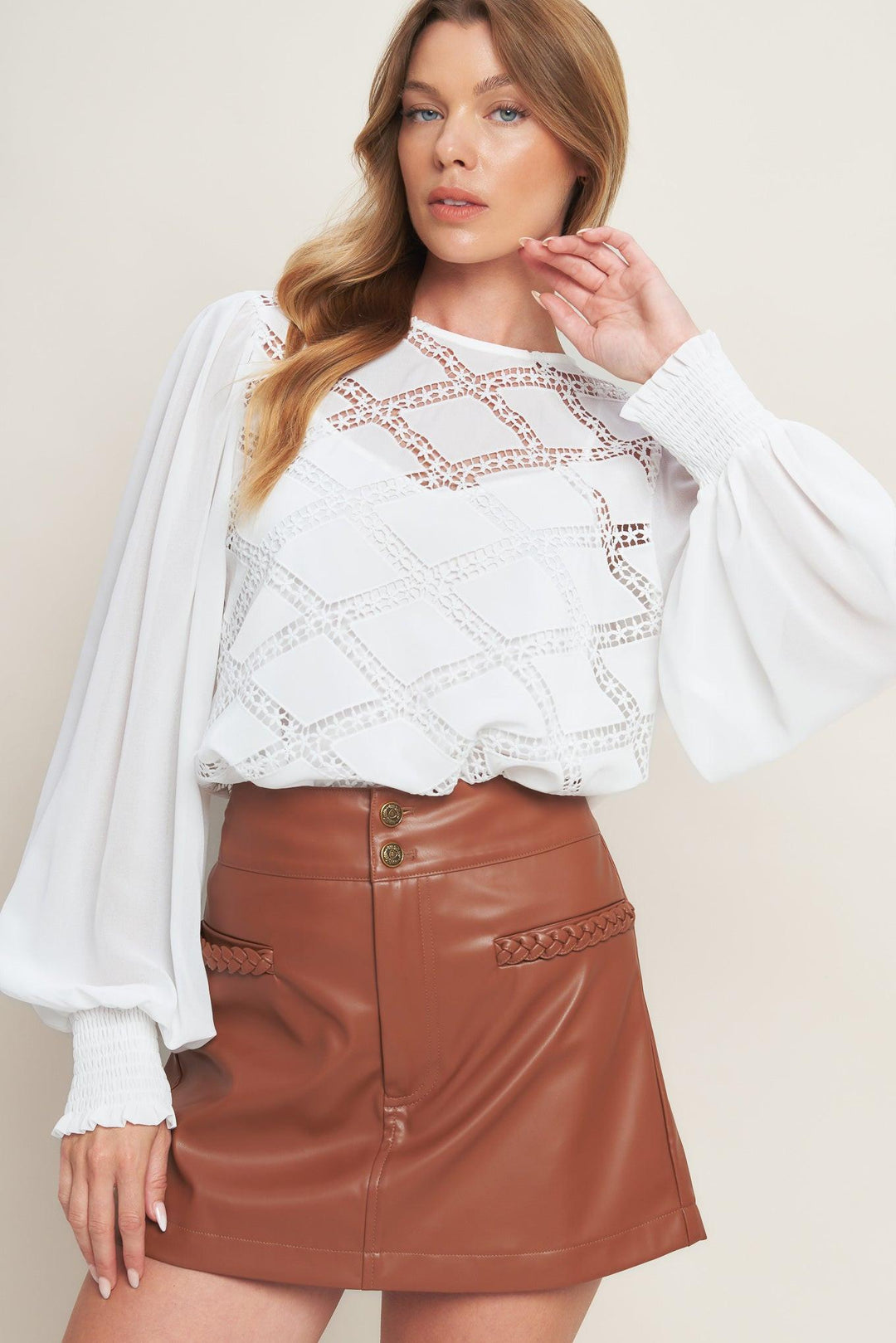 Weekend Wanderer Woven Top from KADOU Boutique