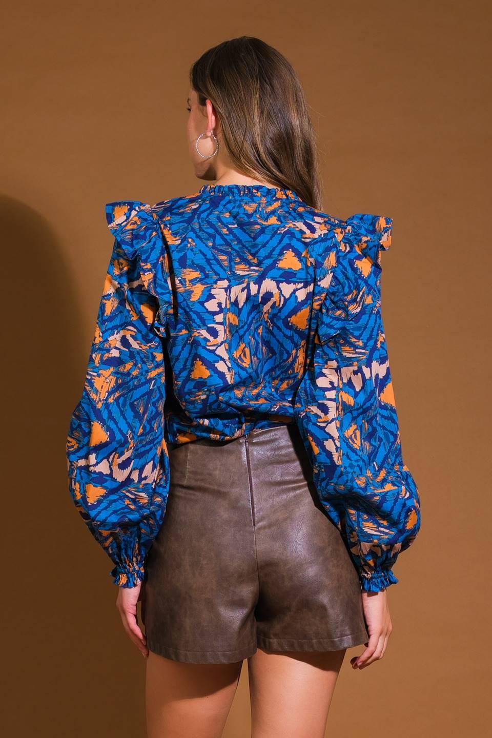 Eagle Crest Woven Top from KADOU Boutique