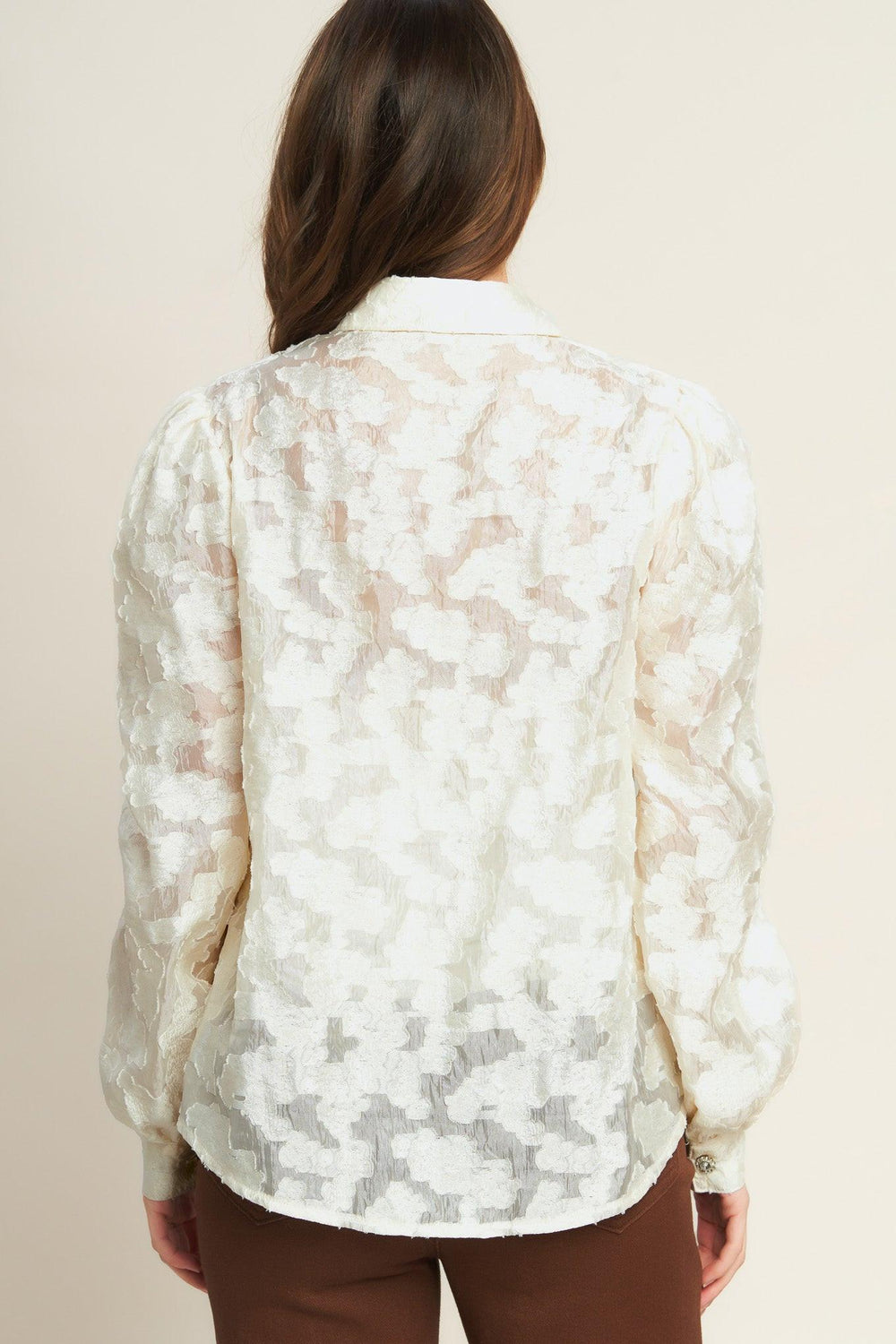 Luminous Glow Woven Top from KADOU Boutique