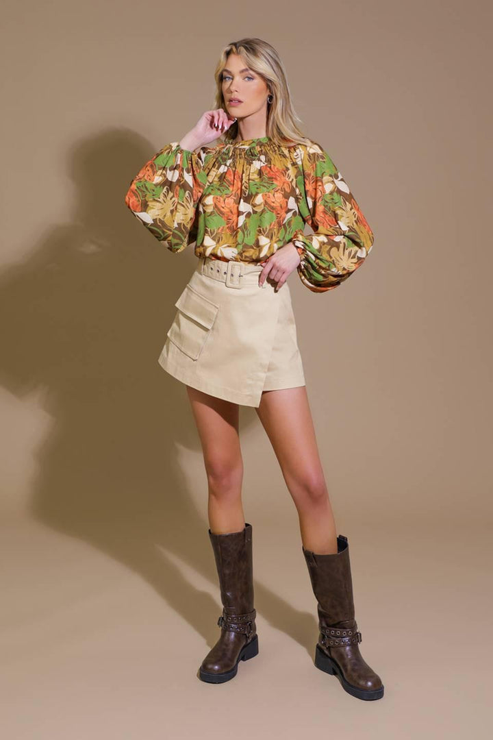 CALL IT LOVE WOVEN TOP