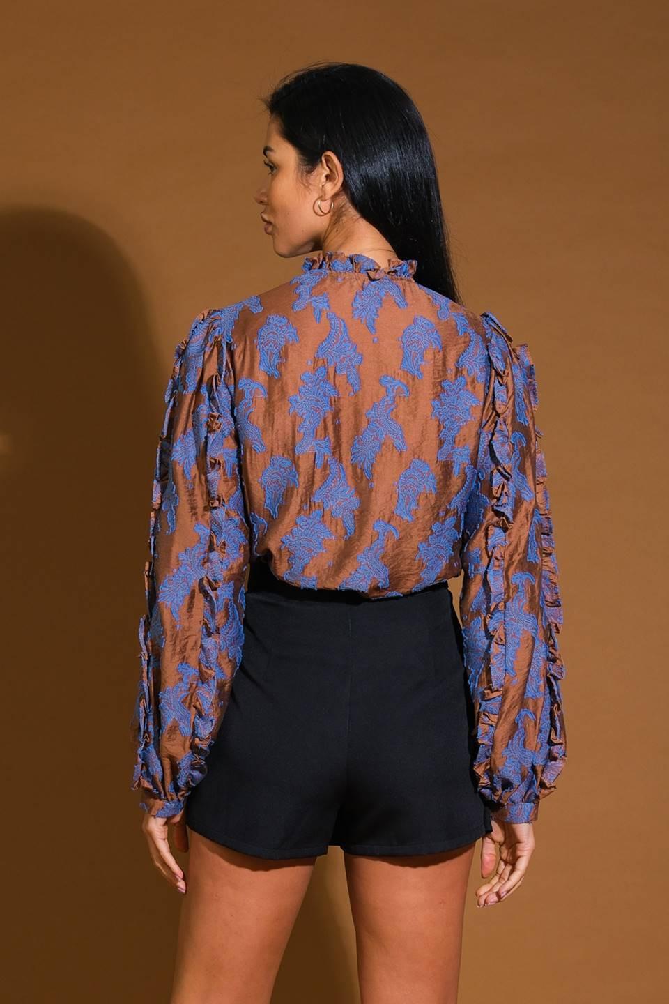 True to Me Jacquard Woven Top from KADOU Boutique