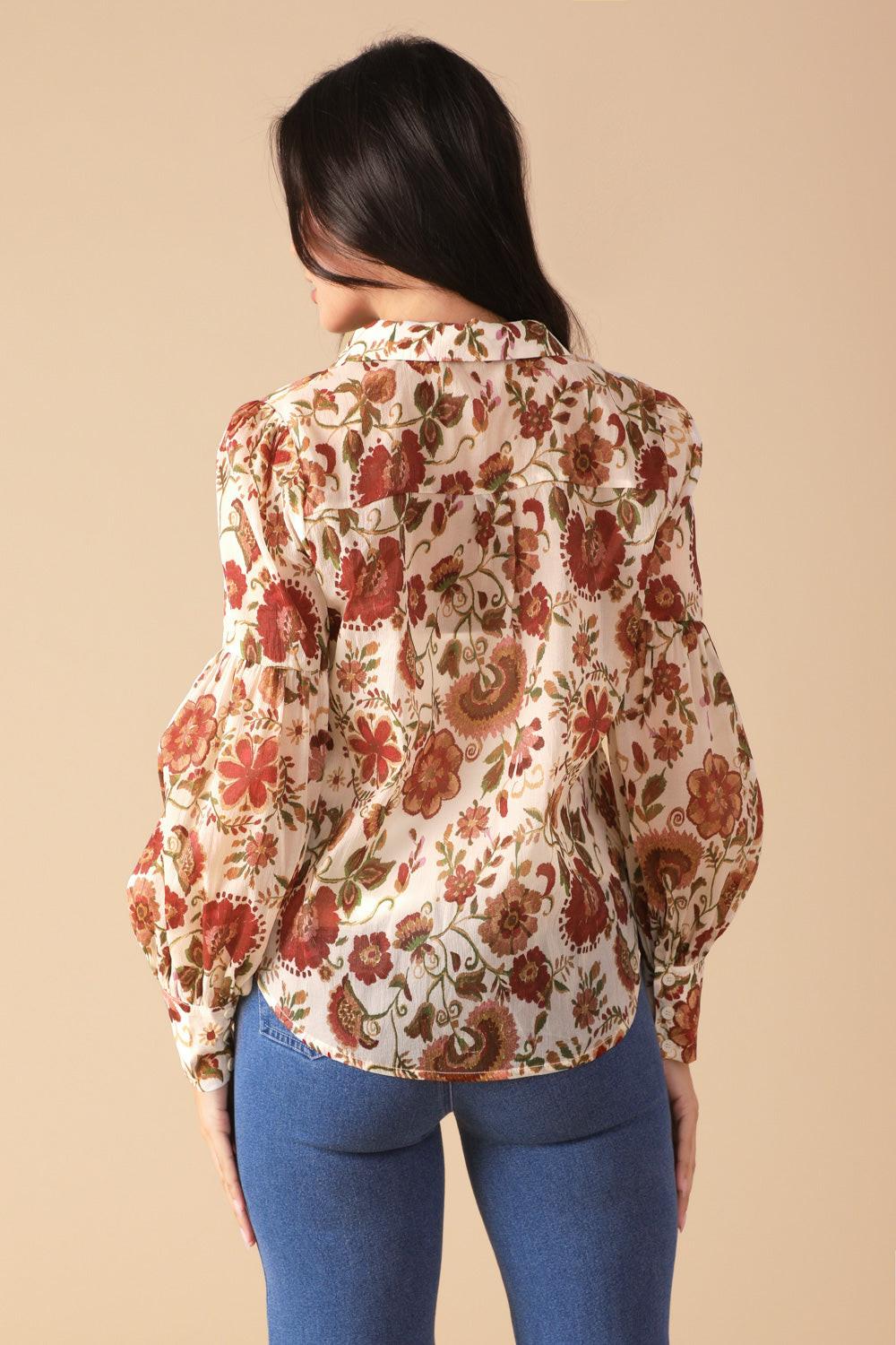 Memories in Focus Woven Blouse from KADOU Boutique