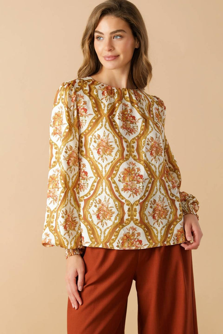 Be Better Ivory Woven Top from KADOU Boutique