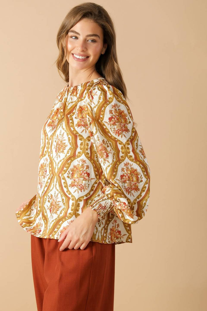 Be Better Ivory Woven Top from KADOU Boutique