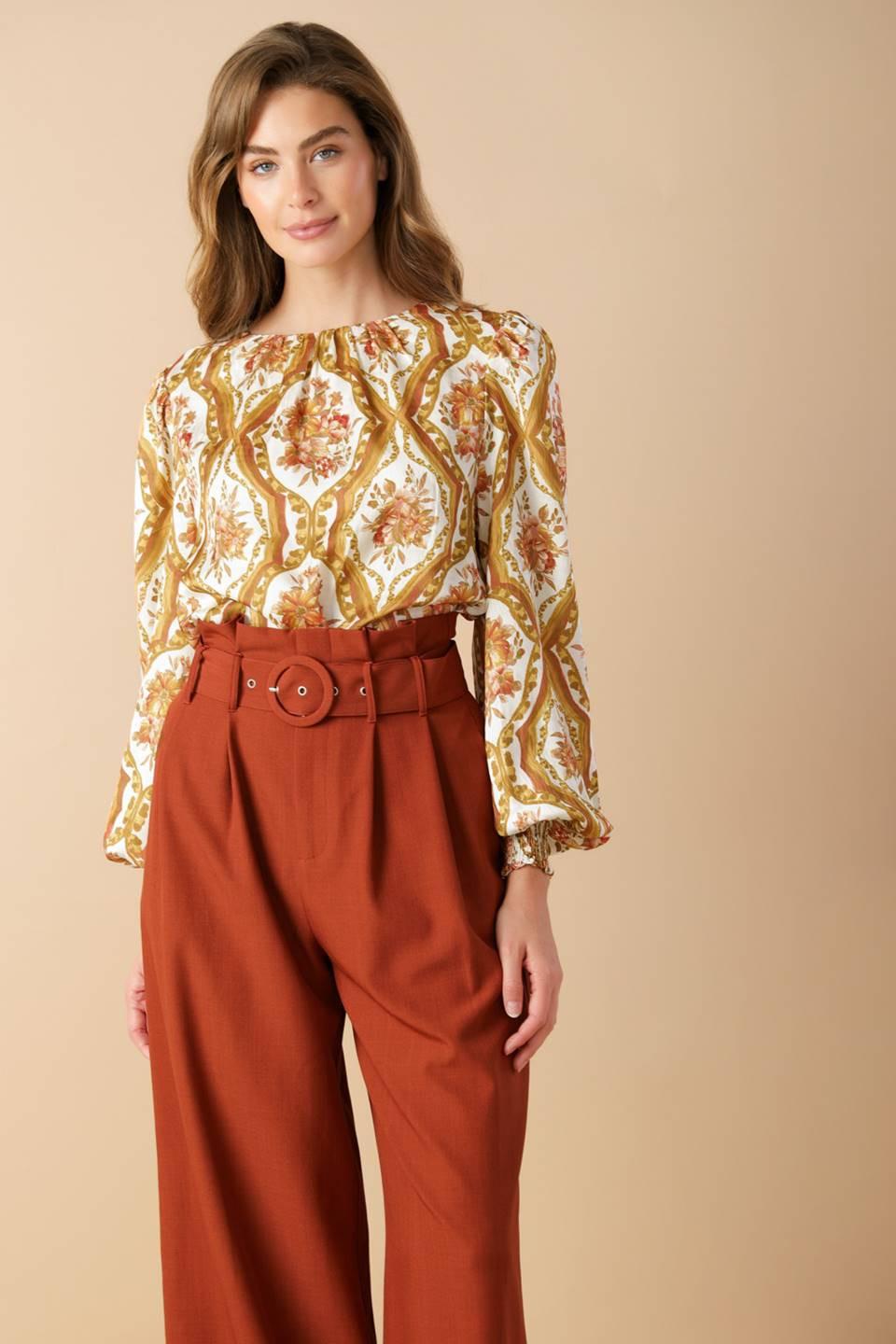 Be Better Ivory Woven Top from KADOU Boutique