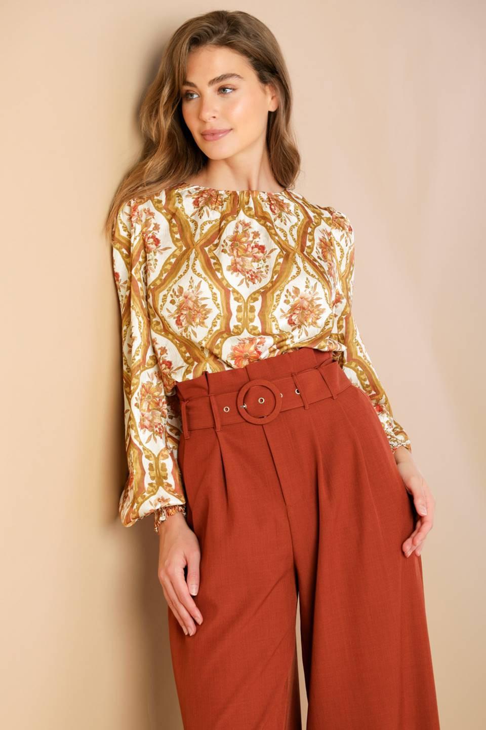 Be Better Ivory Woven Top from KADOU Boutique