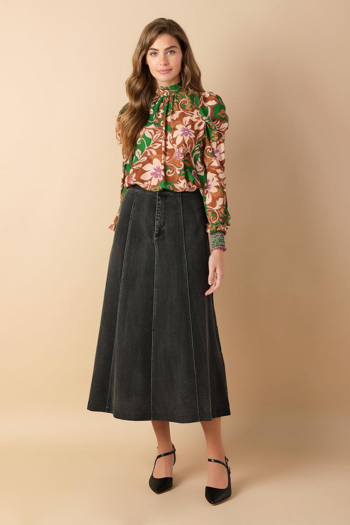 Brewed Bliss Woven Top from KADOU Boutique