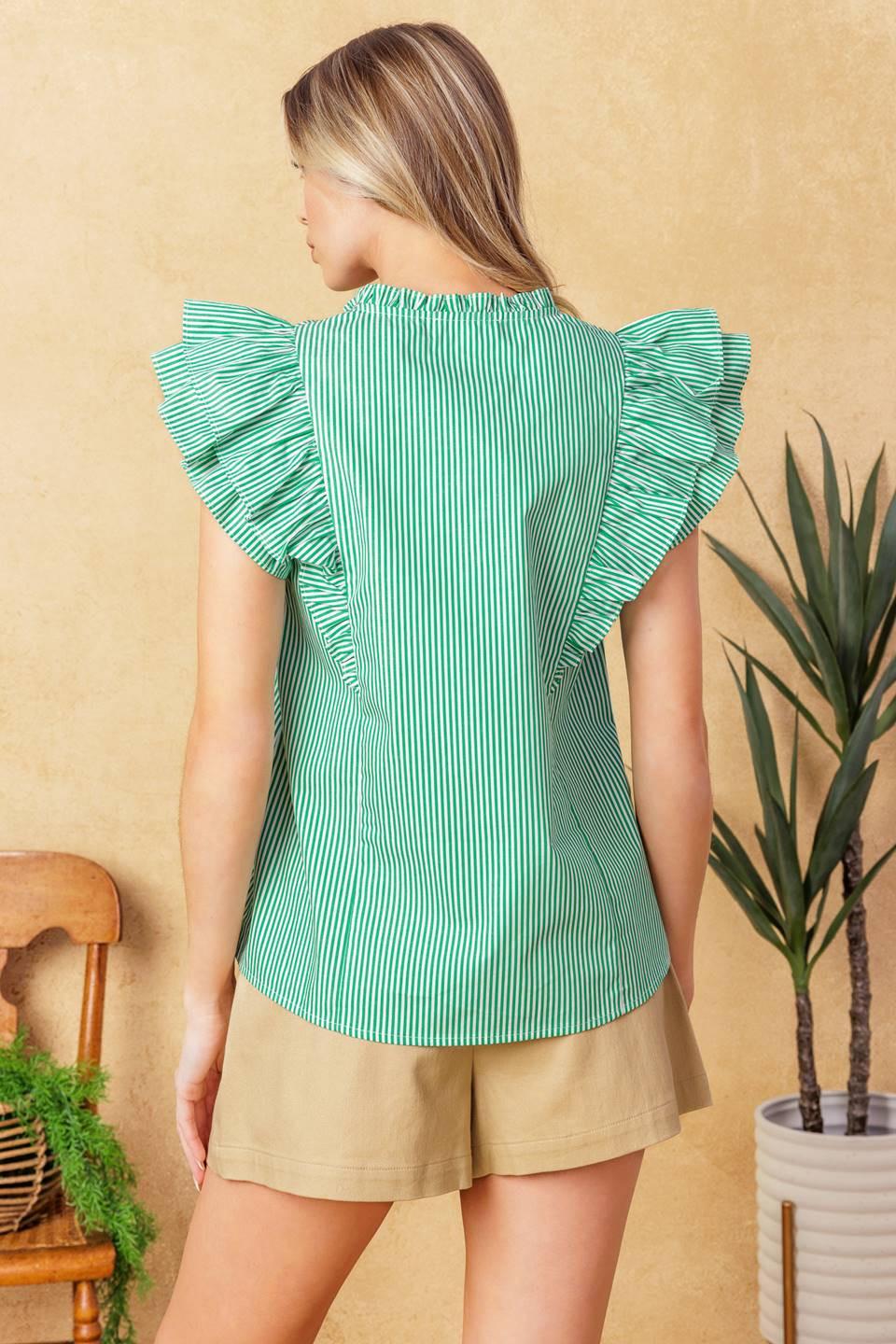 Riviera Retreat Woven Top from KADOU Boutique