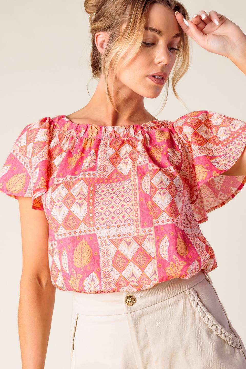 Where to Next Woven Top from KADOU Boutique