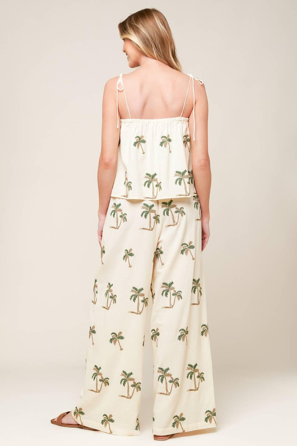 Terrific Timing Ivory Woven Top and Pant Set from KADOU Boutique