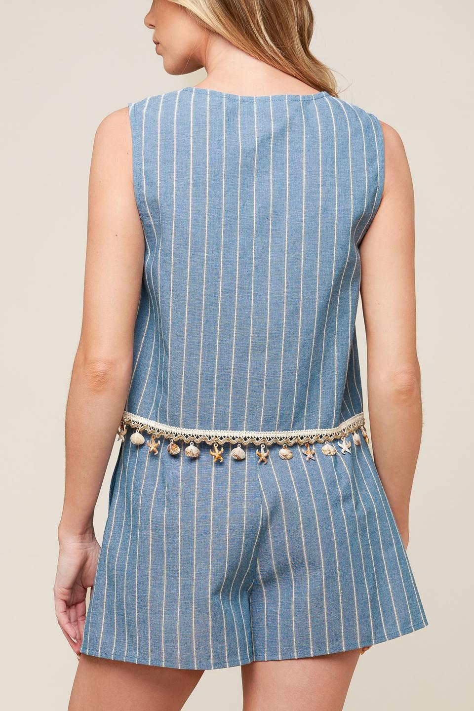 Songs of the Sky Woven Top and Shorts Set from KADOU Boutique